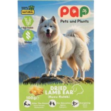Pets And Plants Doğal Köpek Ödül Maması Pap Kuzu Kulak Sakat Et 100 G