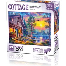  ks games puzzle 1000 parça evening sunset cabin 20818