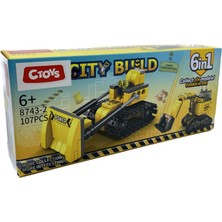 Lelebrother City Build Iş Makinesi Seti Eğitici Blok Oyuncak No-2