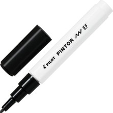 Pilot Pintor Keçeli Markör Dekor Boya Kalemi (Ef) Siyah Sw-Pt-Ef-B (6 Lı Paket)