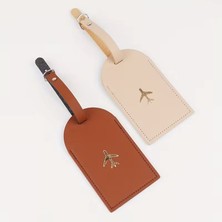 Beypa Bavul Bagaj Etiket Seti 2 Li Çift Altın Baskılı Şık ve Hafif