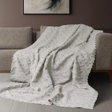 Latuda Home Ponela Koltuk Örtüsü Kaymaz Bohem Punch Kabartmalı 3 Boyutlu 175X215 cm ( Medium ) Kaymaz, Kil