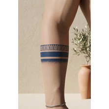 Dövme Kutusu Minimalist Geometrik Şerit Yarı Kalıcı Dövme / 1 Ay Kalıcı - Geleneksel Motifli ve Degrade Detaylı Geçici Kol ve Bacak Dövmesi