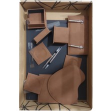 Gıpta Inn Design Sümen Takımı Ab-I Hayat 9 Parça Süet Kahve 1921