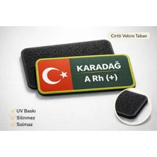 Outdoor One Kişiye Özel Orman Genel Müdürlüğü İsimlik Patch Cırtlı Kan Grubu OGM İsimlik