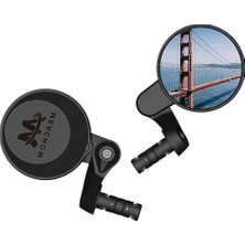 Meachow ME021-B Yuvarlak Mavi Lens Sağ+Sol Bisiklet Ayna Takımı