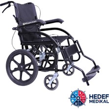 Wipperman W504 Nikelaj Çelik Gövdeli Tekerlekli Hasta Tuvalet ve Banyo Sandalyesi