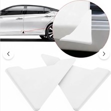 Midkan Otomobil Araba Kapı Koruma Kenar Köşe Koruyucu Beyaz Renk Çarpma Çizilme Önleyici 2 Adet