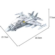 Asya Oyuncak Ausini Askeri Ucak Set 126 Parça Yapım Seti Big22402