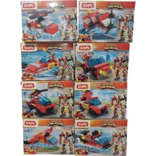  ctoy oyuncak ıtfaiye araçları dönüşebilen lego bloklar 8616
