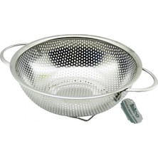Krm 19CM  Metal Kulplu  Çelik Sepet Süzgeç Ince Tel Ayaklı (5047) Krm