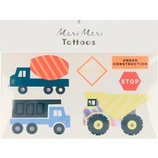 Meri Meri - Construction Tattoos - İnşaat Geçici Dövmeler