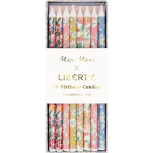 Meri Meri x Liberty - Çiçekli Mumlar - 16 Adet