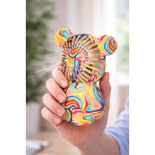 Dossimo DSM-902 Şarjlı Mini El ve Masa Fanı Ayıcık Figürlü Mini El Pervanesi