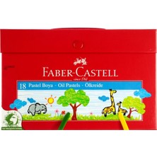  faber-castell çantalı pastel boya karton 18 renk