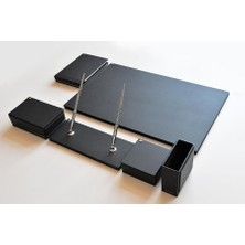 Tabac Sümen Takımı White Classic Lüks Suni Deri Mat Siyah 4480-111