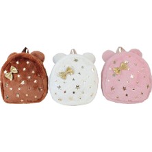  dolphin okul sırt çantası peluş yaldızlı pb-629 (karışık renk 1 adet)