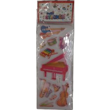 Ticon Puffy Sticker Müzik Aleti Tps-009/18 (20 Li Paket)