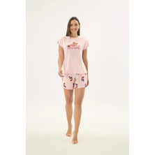 Sevim 17538 Kadın Baskılı Şort Takım