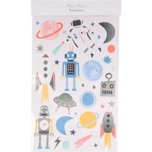 Meri Meri - Space Tattoos - Uzay Geçici Dövmeler