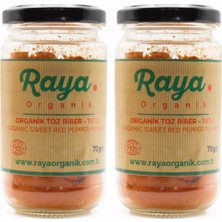 Raya Organik Organik Toz Biber Tatlı 2’li Set (2 x 70 gr – Toplam 140 Gr)