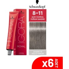 Igora Royal 8-11 Açık Kumral Yoğun Sandre  60ML-6LI