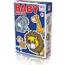  ks games vahşi hayvanlar/wild animals 4in1 puzzle 2/3/4/