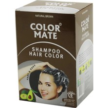Krm Color Mate 10PCS Kahverengi Saç Boyama Şampuanı (5047) Krm