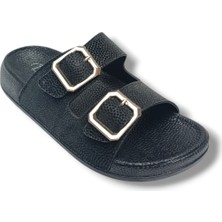 Pienn 20061-011-26 Anatomik Simli Çift Tokalı Kadın Terlik