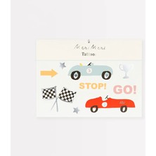 Meri Meri - Race Cars Tattoos - Araba Yarışı Geçici Dövmeler (x2)