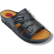 Serra 630-26 Deri Anatomik Inci Tokalı Kadın Terlik 39-41