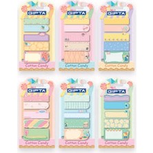 Hopax Sticky Notes 20 Yaprak Yapışkanlı Not Kağıdı Festıve Notes 5 Desen K0132 (48 Li Stand)