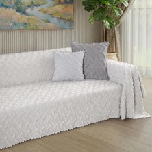 Latuda Home Ponela Koltuk Örtüsü Kaymaz Bohem Punch Kabartmalı 3 Boyutlu 175X350 cm ( X- Large ) Kaymaz, Kil