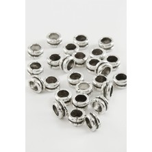 Zero Land Storozal Çift Sıra Tesbih Ara Atı 50 Gram-Gümüş Rengi