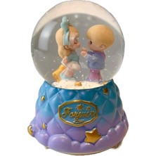  lila mor kar küresi snow globe llm-hdy0096 (karışık renk 1 adet)