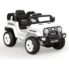  dolu oyuncak sahara beyaz 12 v akülü araba