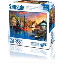  ks games puzzle 3000 parça american harbour sunset 23023