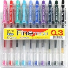 Dong-A Finetech N 0.3 MM İğne Uçlu Kalem 10 Renk Set