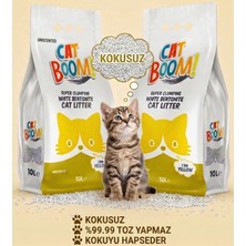 Cat Boom Kokusuz Bentonit Kedi Kumu 10 Lt x 2 Adet
