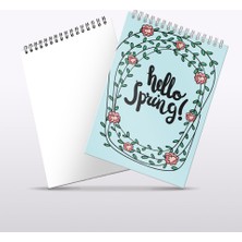  my mia art motto bloknot seri hello spring not defteri 12x17 cm