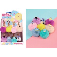Gıpta Anahtarlık Little Chubby Pompom 6 Renk 24 Lü