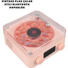 Krm Retro Bluetooth Hoparlör Pembe Krm