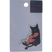  ekstrafix yapışkanlı sudan etkilenmeyen sticker the sticker story kedi tss0097 (1 adet)