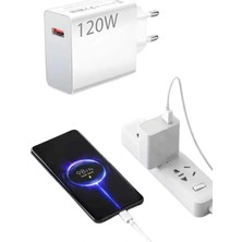 Krm Type C Yüksek Hızlı Şarj Aleti Beyaz 120W Ultra Uzun Ömürlü Krm