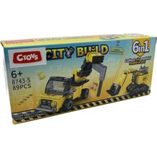 Lelebrother City Build Iş Makinesi Seti Eğitici Blok Oyuncak No-5