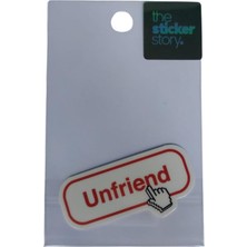  ekstrafix yapışkanlı sudan etkilenmeyen sticker the sticker story unfriend tss0255 (1 adet)