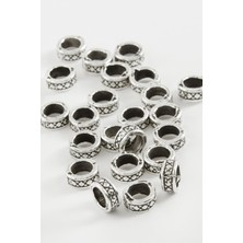 Zero Land Storozal Kısa Silindir Tesbih Ara Atı 50 Gram-Gümüş Rengi