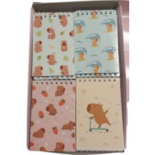 Keskin Color Capy Spiralli 1 Bloknot Not Defteri A7 Mini Boy 42 Yaprak Çizgili 140100-98 (48 Li Paket)