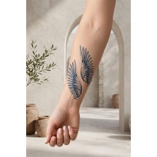 Dövme Kutusu Büyük Boy Sanatsal Floral Bahar Buketi ve Yaprak Detaylı Tattoo - Yarı Kalıcı / 1 Ay Kalıcı