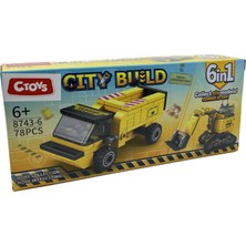 Lelebrother City Build Iş Makinesi Seti Eğitici Blok Oyuncak No-6